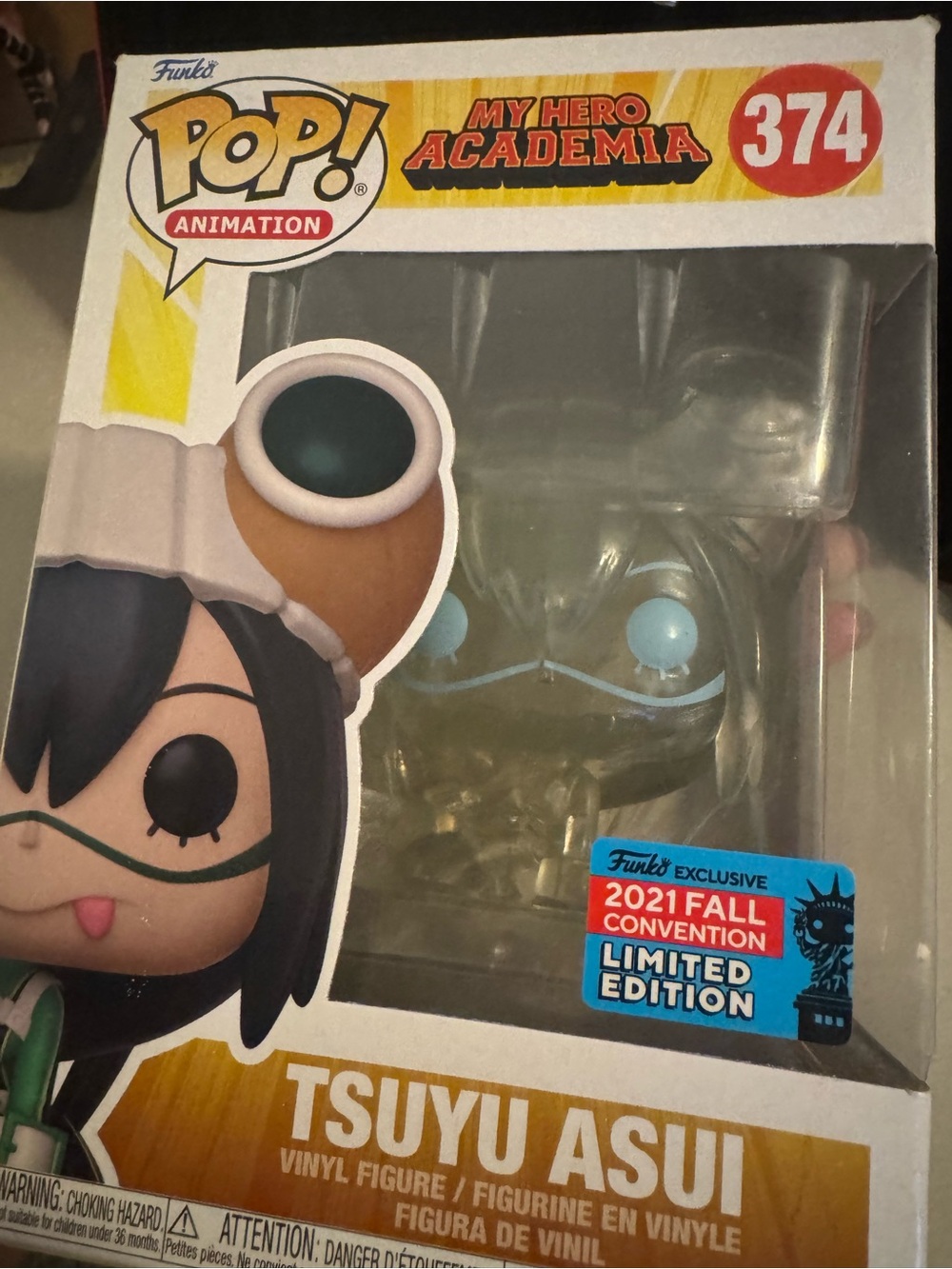 Funko Tsuyu Asui #374 - My Hero Academia (Limited 2021 Fall Convention) - New